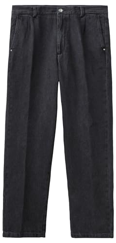 United Colors of Benetton Herren Hose 43ezuf00x Jeans, Schwarz Denim 800, 38 von United Colors of Benetton