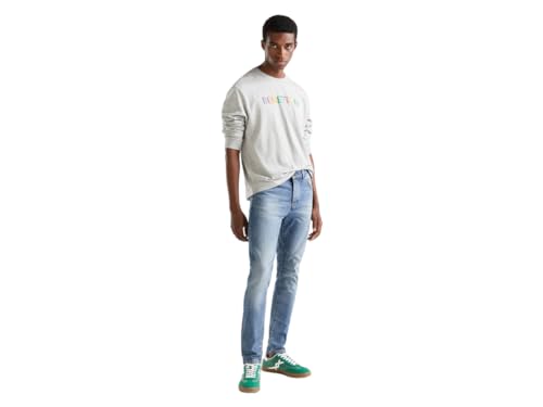 United Colors of Benetton Herren Hose 4Gz757B98 Jeans, Hellblau Denim 912, 26 von United Colors of Benetton