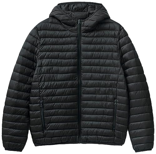 United Colors of Benetton Herren Jacke 2ba2un02o Kurze Daunenjacke, Schwarz 100, M von United Colors of Benetton