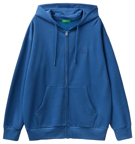 United Colors of Benetton Herren Jacke C/CAPP M/L 3J73U500D Sweatshirt ohne Kapuze, Avio 217, S von United Colors of Benetton