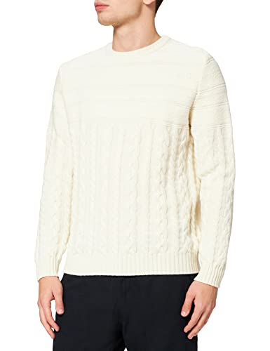 United Colors of Benetton Herren Maglia G/C M/L 1344K7115 Pullover, Bianco 000, Medium von United Colors of Benetton