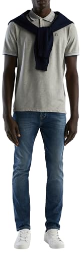 United Colors of Benetton Herren Maglia M 3WG9J3181 Polo Shirt, Grigio Melange Medio 501, L von United Colors of Benetton