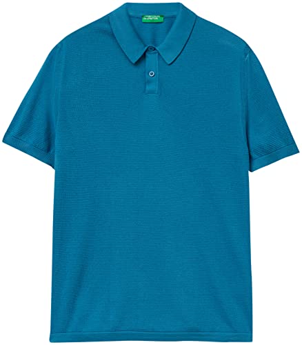 United Colors of Benetton Herren Maglia Polo M/M 1094U300Q Pullover, Celeste 18Q, S von United Colors of Benetton