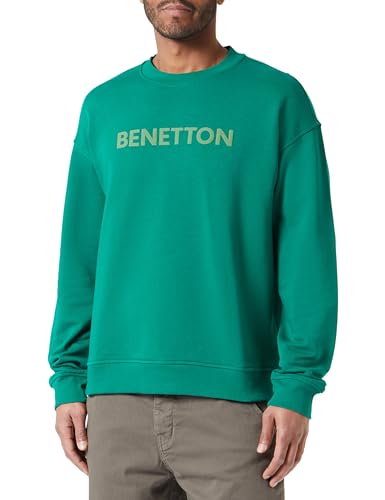 United Colors of Benetton Herren Masche G/C M/L 3J68U100F Sweatshirt, Waldgrün 1u3, XXL von United Colors of Benetton