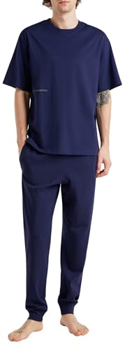 United Colors of Benetton Herren Pantalone 30964f00v Pyjamahose, blau, S von United Colors of Benetton
