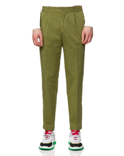 United Colors of Benetton Herren Pantalone Hose, Grün (Verde Oliva 8h2), 42 (Herstellergröße: 48) von United Colors of Benetton
