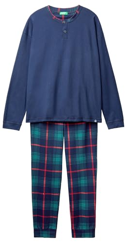 United Colors of Benetton Herren Pig(Trikot + Hose) 37mw4p02n Pyjamaset, blau, XL von United Colors of Benetton