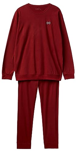 United Colors of Benetton Herren Pig (Trikot + Hose) 3vd04p01n Pyjamaset, Bordeaux 1g2, S von United Colors of Benetton