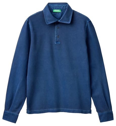 United Colors of Benetton Herren Poloshirt M/L 3wg9u3026 Polohemd, blau, X-Small von United Colors of Benetton