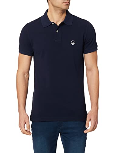 United Colors of Benetton Herren Poloshirt M/M 3089J3178 Polohemd, Dunkelblau 016, Small von United Colors of Benetton