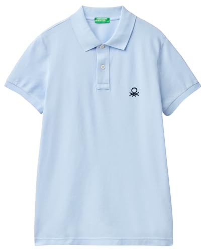 United Colors of Benetton Herren Poloshirt M/M 3089J3178 Polohemd, Hellblau 2k3, Small von United Colors of Benetton