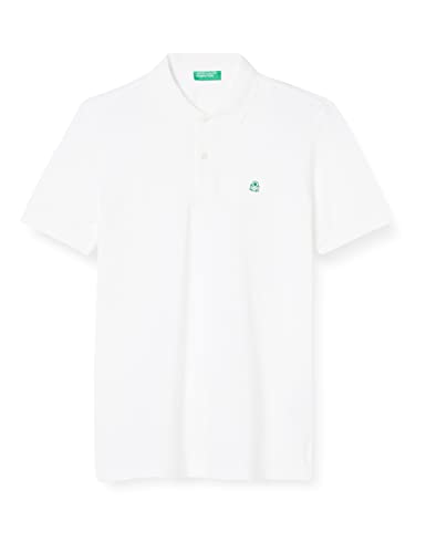 United Colors of Benetton Herren Poloshirt M/M 3089J3179 Polohemd, Optisches Weiß 101, Large von United Colors of Benetton