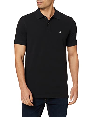 United Colors of Benetton Herren Poloshirt M/M 3089J3179 Polohemd, Schwarz 100, Medium von United Colors of Benetton