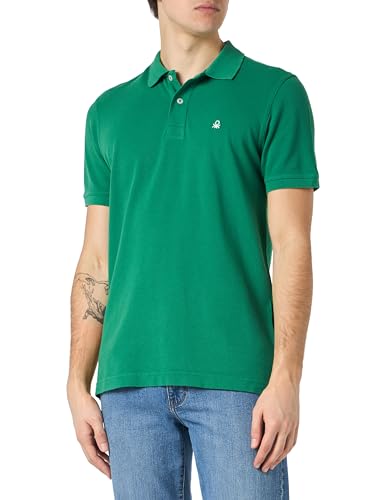 United Colors of Benetton Herren Poloshirt M/M 3089J3179 Polohemd, dunkelgrün 256, XL von United Colors of Benetton