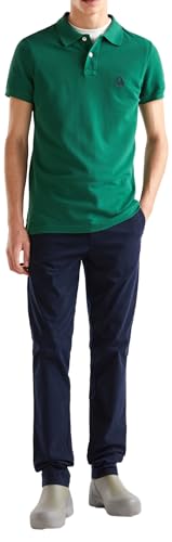 United Colors of Benetton Herren Poloshirt M/M 3089j3178 Polohemd, Dunkelgrün 2E5, XL von United Colors of Benetton