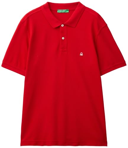 United Colors of Benetton Herren Poloshirt M/M 3089j3179 Polohemd, Rot 015, Medium von United Colors of Benetton