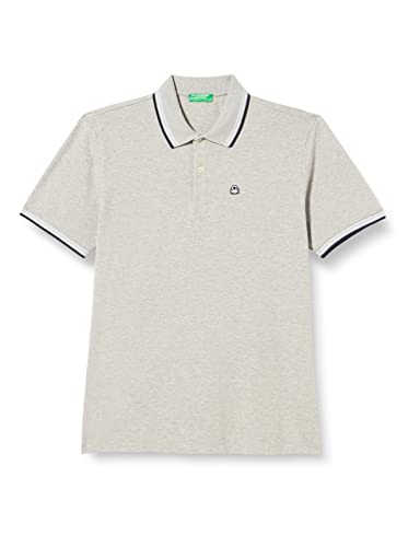 United Colors of Benetton Herren Poloshirt M/M 3wg9j3181 Polohemd, Grau Melange Mittel 501, Medium von United Colors of Benetton