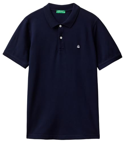 United Colors of Benetton Herren Poloshirt M/M 3wg9u301z Polohemd, blau, Large von United Colors of Benetton