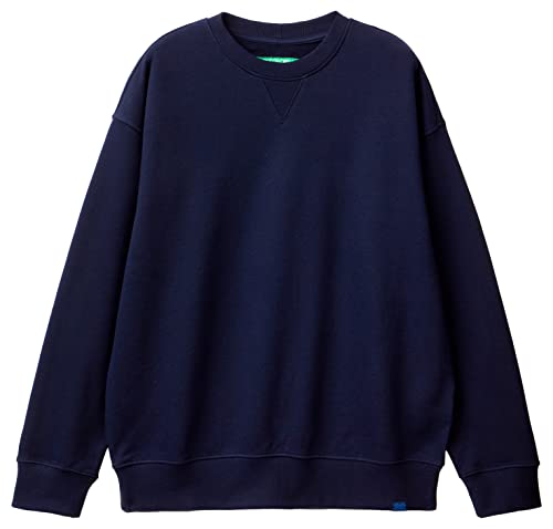 United Colors of Benetton Herren Pullover G/C M/L 3J68U1009 LANGÄRMLIGES Sweatshirt MIT Rundhalsausschnitt, Dunkelblau 016, XXL von United Colors of Benetton