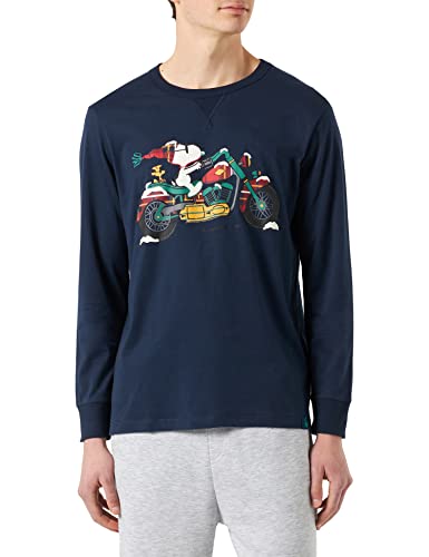 United Colors of Benetton Herren Shirt G/C M/L 3vd04m00s Pullover, Dunkelblau 13c, Medium von United Colors of Benetton