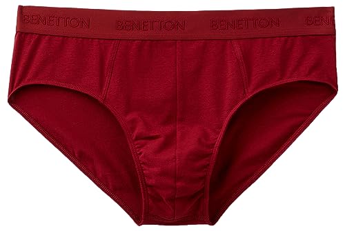 United Colors of Benetton Herren Slip 3XKP2S009 Funktionsunterwäsche, Bordeaux 1G2, L von United Colors of Benetton