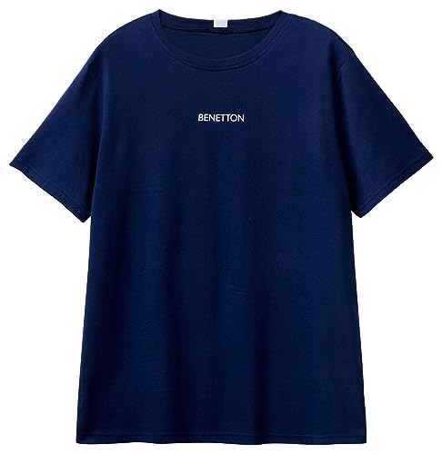 United Colors of Benetton Herren T-Shirt M/L 30964m019 Pyjamaoberteil, Dunkelblau 252, Medium von United Colors of Benetton