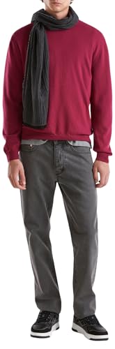 United Colors of Benetton Herren Trikot G/C M/L 1002u1g34 Langarmshirt mit Rundhalsausschnitt, Pflaume 15l, X-Small von United Colors of Benetton