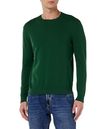 United Colors of Benetton Herren Trikot G/C M/L 10cvu1n60 Pullover, Dunkelgrün 2E5, Small von United Colors of Benetton