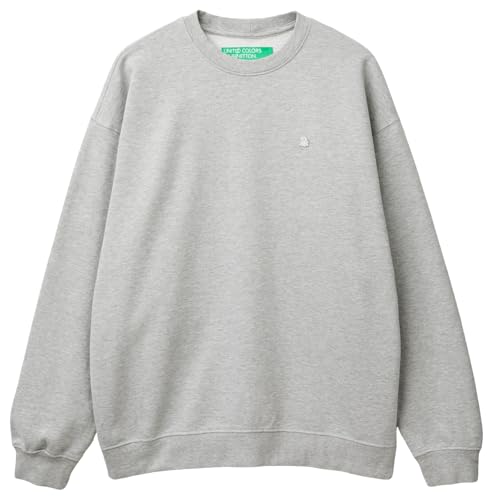 United Colors of Benetton Herren Trikot G/C M/L 342zu1093 Kapuzenpullover, grau, XL von United Colors of Benetton