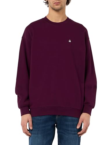 United Colors of Benetton Herren Trikot G/C M/L 342zu1093 Kapuzenpullover, violett, XXL von United Colors of Benetton