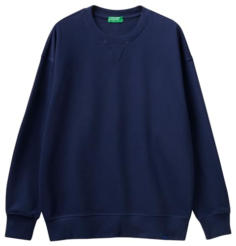 United Colors of Benetton Herren Trikot G/C M/L 3J68U1009 Kapuzenpullover, Nachtblau 252, L von United Colors of Benetton