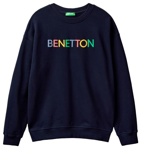 United Colors of Benetton Herren Trikot G/C M/L 3J68U100F Sweatshirt ohne Kapuze, Nachtblau 915, Small von United Colors of Benetton