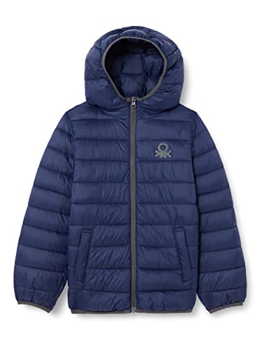 United Colors of Benetton Jungen 2twdcn025 Wattierte Jacke für Kinder und Babys, Blau 252, S von United Colors of Benetton