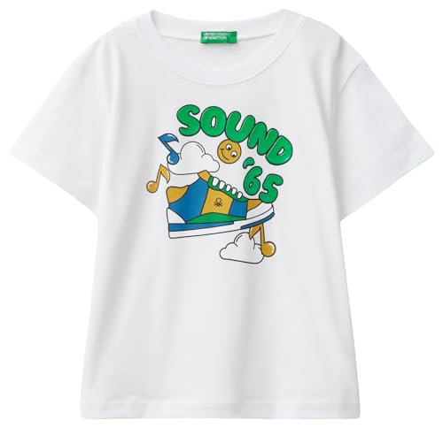 United Colors of Benetton Jungen 3096G10EU T-Shirt, Weiß, 116 cm United Colors of Benetton Jungen 3096G10EU T-Shirt, Weiß, 116 cm von United Colors of Benetton