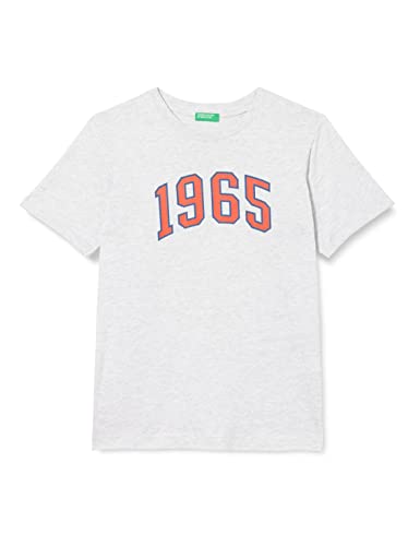 United Colors of Benetton Jungen 3096c10bo T-Shirt, Hellgrau 506, XXL von United Colors of Benetton