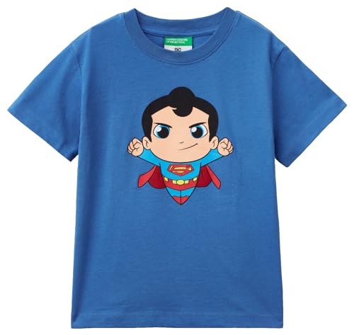 United Colors of Benetton Jungen 3096g10e9 T-Shirt, blau, 110 cm von United Colors of Benetton