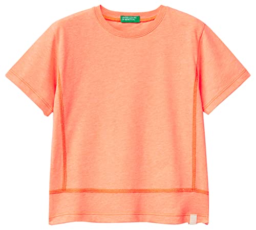 United Colors of Benetton Jungen 37ykg108c T-Shirt, Orange 90e, 90 von United Colors of Benetton