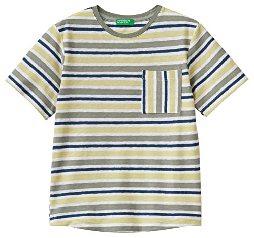 United Colors of Benetton Jungen 3a2cg108u T-Shirt, Muster: gestreift, Mehrfarbig 910, 18 Monate von United Colors of Benetton