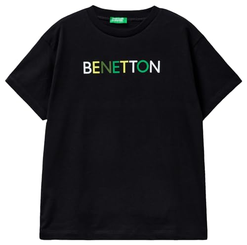 United Colors of Benetton Jungen 3i1xc10h3 T-Shirt, Schwarz 100, 3XL von United Colors of Benetton