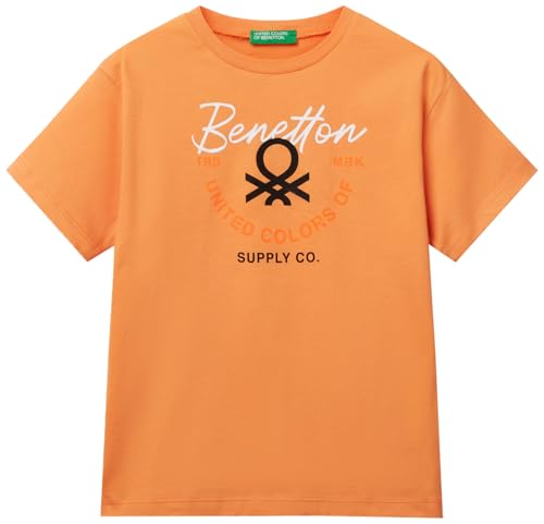 United Colors of Benetton Jungen 3i1xc10oo T-Shirt, Orange, 130 cm United Colors of Benetton Jungen 3i1xc10oo T-Shirt, Orange, 130 cm von United Colors of Benetton