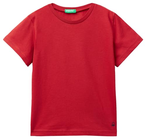 United Colors of Benetton Jungen 3i1xg106z T-Shirt, Bordeaux 0Q5, YS von United Colors of Benetton