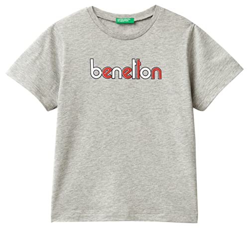 United Colors of Benetton Jungen 3i1xg107j T-Shirt, Grau Melange Medium 501, 1 Jahr von United Colors of Benetton