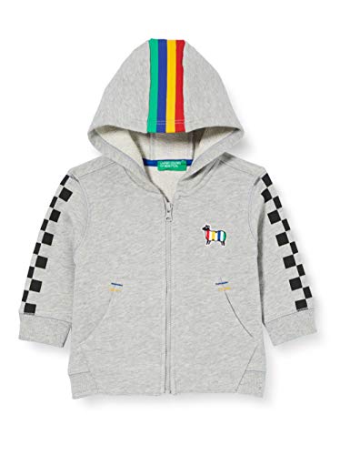 United Colors of Benetton Jungen 3j70c5850 Pullover, Melange Light Grey 501, 90 cm von United Colors of Benetton