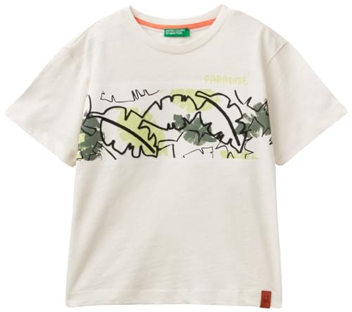 United Colors of Benetton Jungen 3luqg10fz T-Shirt, Weiß, 104 cm United Colors of Benetton Jungen 3luqg10fz T-Shirt, Weiß, 104 cm von United Colors of Benetton