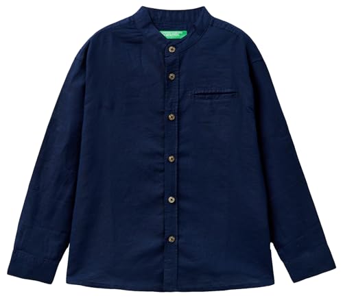 United Colors of Benetton Jungen 5ok4cq02j Hemd, Nachtblau 252, XXL von United Colors of Benetton