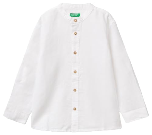 United Colors of Benetton Jungen 5ok4gq01l Hemd, Optisches Weiß 101, XXS von United Colors of Benetton