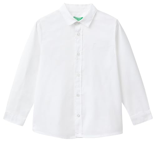 United Colors of Benetton Jungen Camicia 5DGXGQ00I Bluse, Bianco, 5 Jahre von United Colors of Benetton