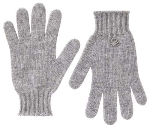 United Colors of Benetton Jungen GUANTI IN Maglia 1244CG00M Handschuhe und Fäustlinge, Grigio, M von United Colors of Benetton