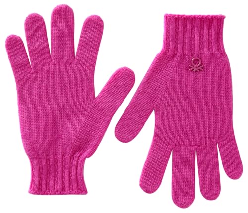 United Colors of Benetton Jungen GUANTI IN Maglia 1244CG00M Handschuhe und Fäustlinge, Viola, M von United Colors of Benetton