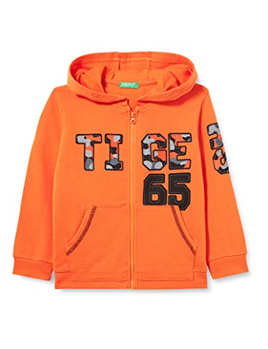 United Colors of Benetton Jungen Giacca C/CAPP M/L 3j68c5941 Strickjacke, Orange 3D3, 62 von United Colors of Benetton